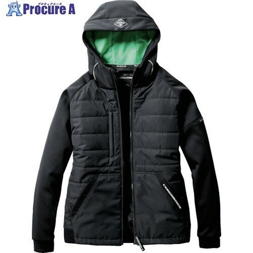 BURTLE TC防風フーディジャケット(ユニセックス) 3210-35-M ブラック 3210-35-M 1着 ▼425-2015【代引決済不可】