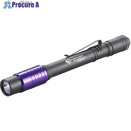 ストリームライト ペン型充電式UVライト スタイラスプロUSB UV(ブラック) 093UV 1個 ▼563-0268