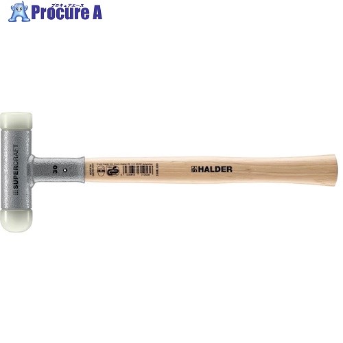 HALDER スーパークラフトハンマー ヒッコリー製ハンドル、ナイロンヘッド(平面/球面) 3366.225 1個 ▼573-8800【代引決済不可】