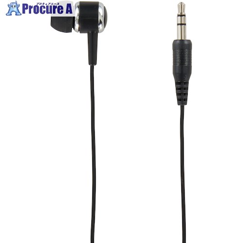 YAZAWA カナル型片耳イヤホン1Mステレオプラグブラック TMS1061BK 1個 ▼457-4316【代引決済不可】