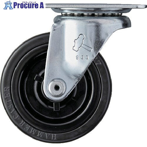 ハンマー 旋回式ゴム車輪 75mm 420G-R75 1個 ▼125-2496【代引決済不可】