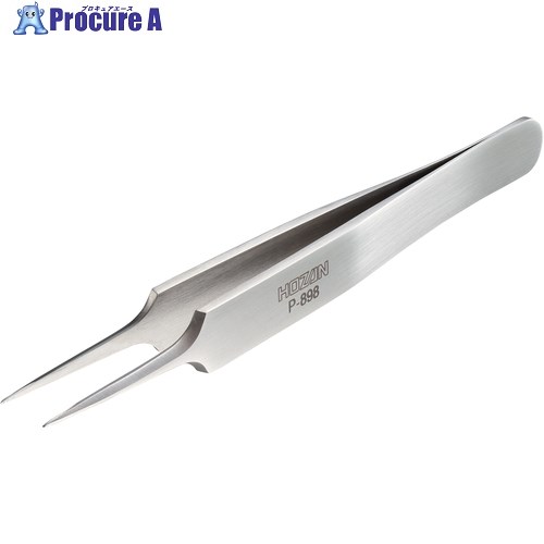 HOZAN ステンレス製ピンセット 強力型 110mm P-898 1本 ▼370-8373【代引決済不可】