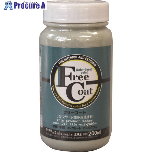 アトムペイント 水性フリーコート 200ML 深川鼠 00001-23157 12本 ■▼205-9136 【送料都度見積】