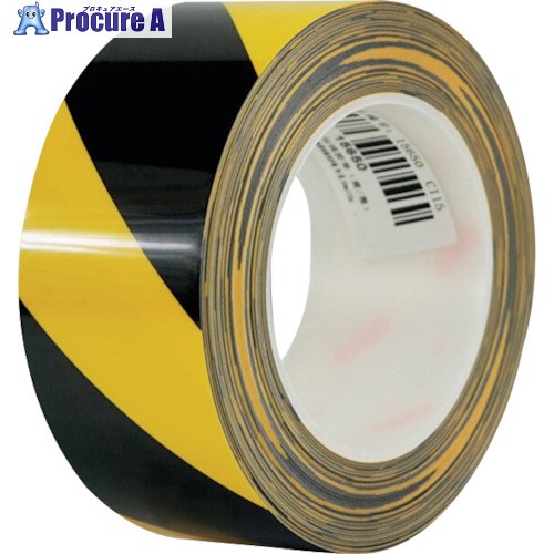 セーフラン 耐摩耗ラインテープ 幅50mm×22m 黄/黒 15650 1巻 ■▼253-0574【代引決済不可】【送料都度見積】
