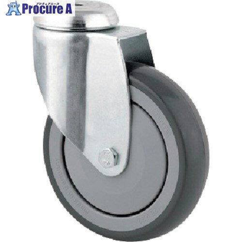 テンテキャスター ボルト穴式キャスター“AGILA”(ポリウレタン車) φ125 自在式 2470UAP125P30-13 1個 ■▼255-7477