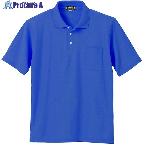 クロダルマ 半袖ポロシャツ ブルー 4L 26400-10-4L 1着 ■▼552-3411【代引決済不可】【送料都度見積】