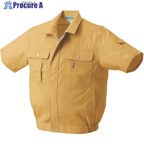 クロダルマ 半袖ジャンパー マスタード S 2637-27-S 1着 ■▼552-4824 【送料都度見積】