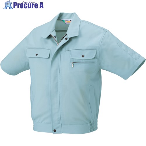 クロダルマ 半袖ジャンパー パウダーブルー 5L 260931-15-5L 1着 ■▼552-4907【代引決済不可】【送料都度見積】