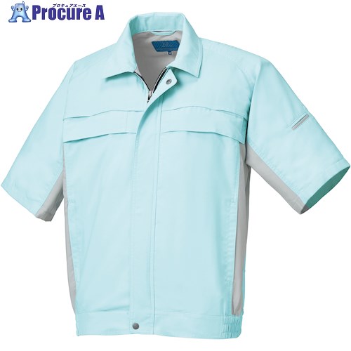 クロダルマ 半袖ジャンパー サックス S 266191-19-S 1着 ■▼553-2737 【送料都度見積】(4)