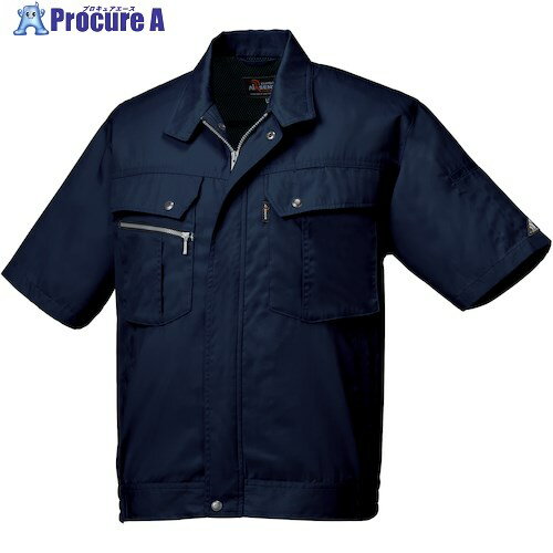 クロダルマ 半袖ジャンパー ネイビー S 264931-11-S 1着 ■▼553-2751 【送料都度見積】