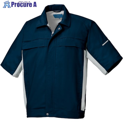 クロダルマ 半袖ジャンパー ネイビー 5L 266191-11-5L 1着 ■▼553-4307 【送料都度見積】