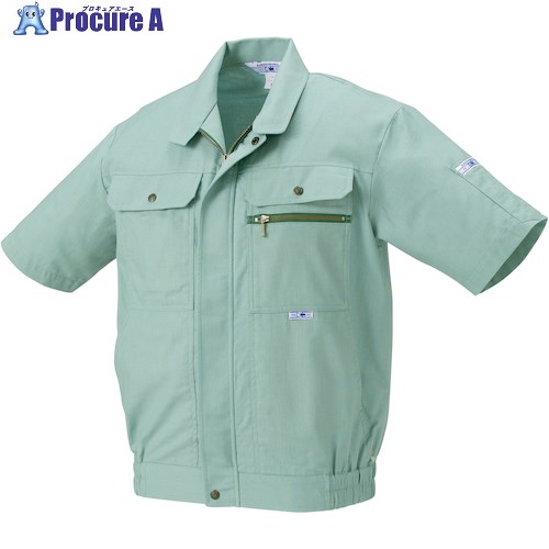 クロダルマ 半袖ジャンパー ライトアクアグリー M 2647-800-M 1着 ■▼554-3721【代引決済不可】【送料都度見積】