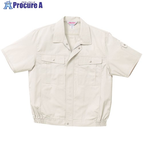 クロダルマ 半袖ジャンパー アイボリー 4L 2641-20-4L 1着 ■▼554-5275 【送料都度見積】