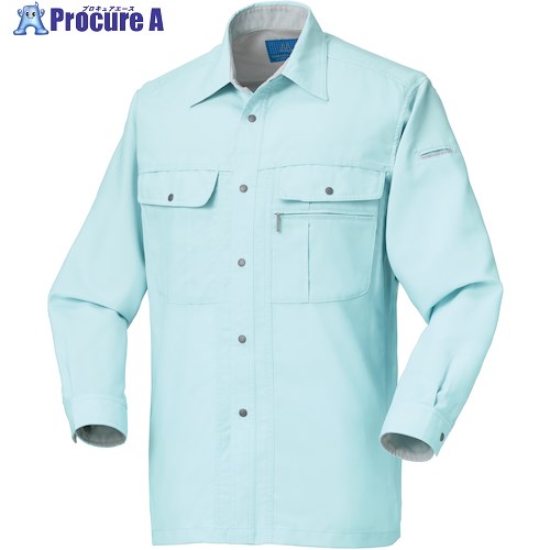 クロダルマ 長袖シャツ サックス 5L 25618-19-5L 1着 ■▼568-4250 【送料都度見積】