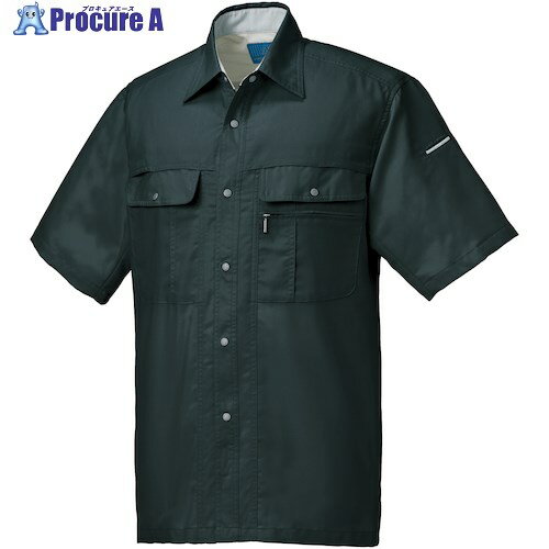 クロダルマ 半袖シャツ チャコールグレー 5L 26618-48-5L 1着 ■▼568-4272 【送料都度見積】