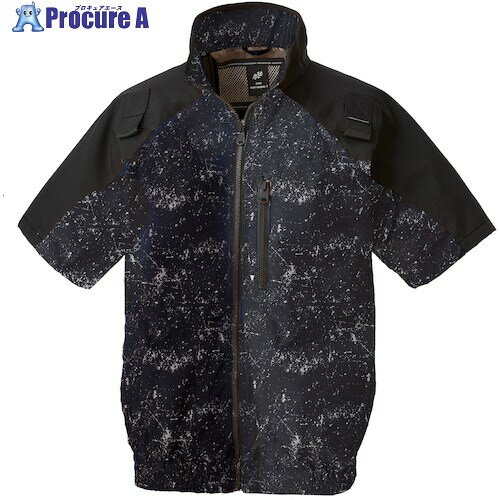 クロダルマ AIR SENSOR-1 ハーネス対応半袖ジャンパー メイサイブラック S 268801-490-S 1着 ■▼568-4456 【送料都度見積】