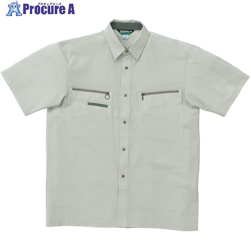 クロダルマ 半袖シャツ ベージュ M 26398-21-M 1着 ■▼569-0893 【送料都度見積】