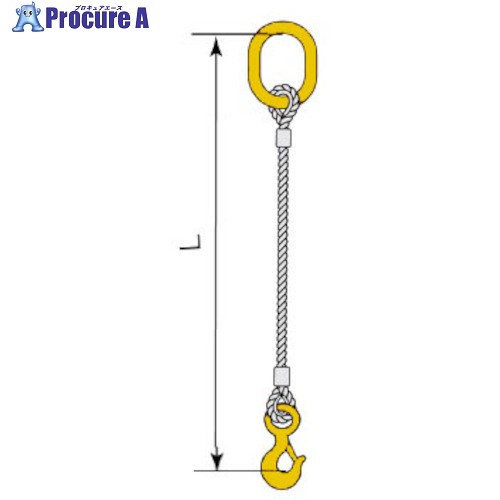 コンドーテック JISロック止ワイヤ φ18×2.5M HTL・HMM 05221KMTL182S5 1組 ■▼586-8369 【送料都度見積】
