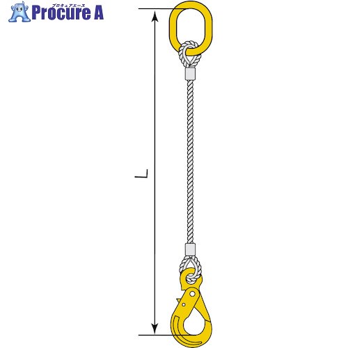 コンドーテック JISロック止ワイヤ φ18×5M HJJ・HMG 05221KGJJ185 1組 ■▼587-7880 【送料都度見積】