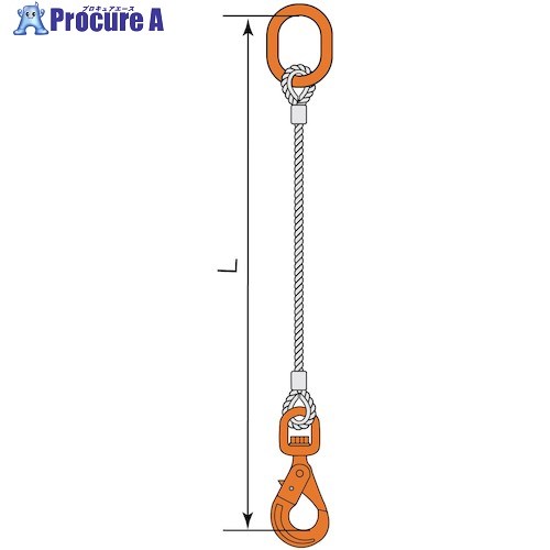 コンドーテック JISロック止ワイヤ φ18×2M WLHW・M8W 05221PMPW182 1組 ■▼589-2941 【送料都度見積】