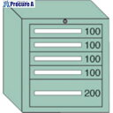 OS ライトキャビネット軽量型(5型) 間口591×奥行557×高さ681mm最大積載量300kg 5-607 1台 ■▼136-7321 ※個人宅様送り不可