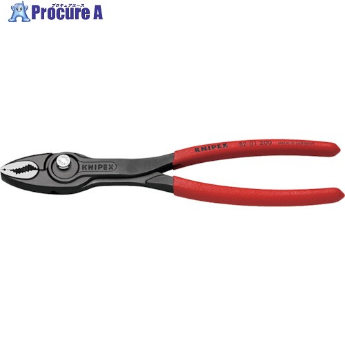 KNIPEX スリップジョイントプライヤー ツイングリップ 8201-200 1丁 ▼337-1068【代引決済不可】