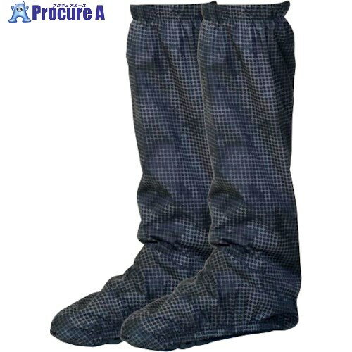 カジメイク 7581 レインフットカバー ブラック M 7581-91-M 1着 ▼348-6364【代引決済不可】