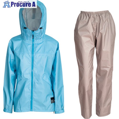 カジメイク レインスーツフェミニン2 サックス L 7480-47-L 1着 ■▼406-5991 ※個人宅様送り不可