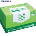 クレシア カウンタークロス 薄手タイプ グリーン 65412 1ケース ▼470-5181【代引決済不可】