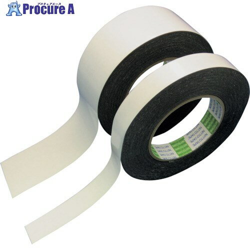 日東 発泡ブチルゴム基材両面テープ No.541 180mm×10m ブラック 541-180 4巻 ■▼527-6955【代引決済不可】【送料都度見積】