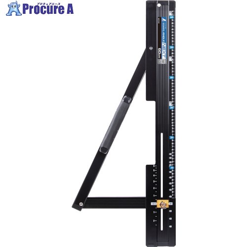 シンワ 丸ノコガイド定規 たためるエルアングルNext60cm 角度切断機能付 73122 1台 ▼536-5202【代引決済不可】