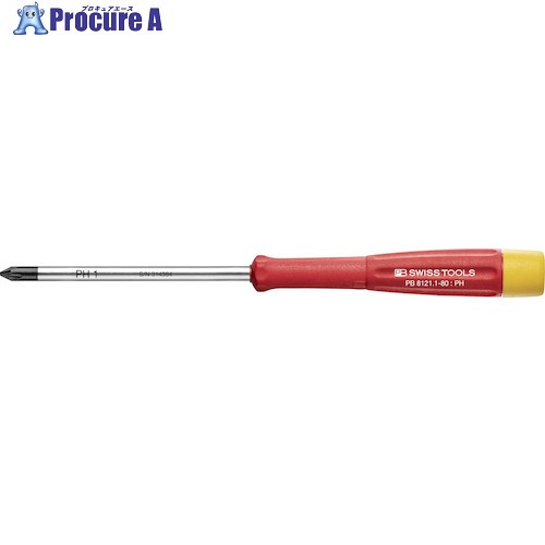 PBスイスツールズ スイスグリップ精密プラスドライバー 8121.1-80 1本 ▼543-3356【代引決済不可】