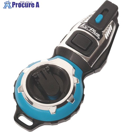 シンワ ハンディ墨つぼJr.Plus 手巻 ターコイズブルー 30m 73285 1個 ▼756-9068