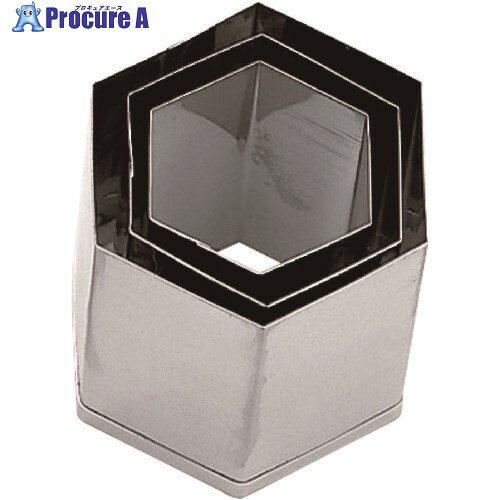 TKG SA18-8本職用厚口抜型 亀甲 (3ヶ入) BNK06018 1個 ■▼138-9468【代引決済不可】【送料都度見積】