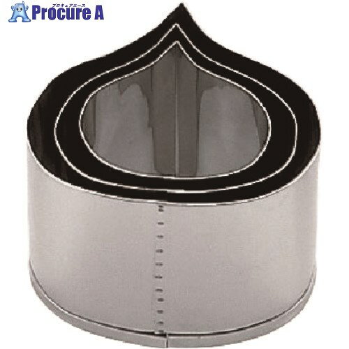 TKG SA 18-8業務用 抜型 栗 3個セット BNK7101 1個 ■▼139-1117【代引決済不可】【送料都度見積】