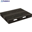 NPC プラスチックパレットAZFD-1210FE-RR 片面四方差し 黒 AZFD-1210FE-RR-BK 1枚 ■▼175-4524【代引決済不可】