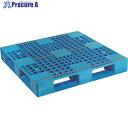 NPC プラスチックパレットAZFD-1111E 片面四方差し ブル- AZFD-1111E-BL 1枚 ■▼175-4540【代引決済不可】