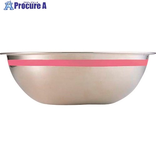 TKG カラーライン ボール 24cm ピンク SA18-8ステンレス ABC8821 1個 ■▼186-5458【代引決済不可】【送料都度見積】