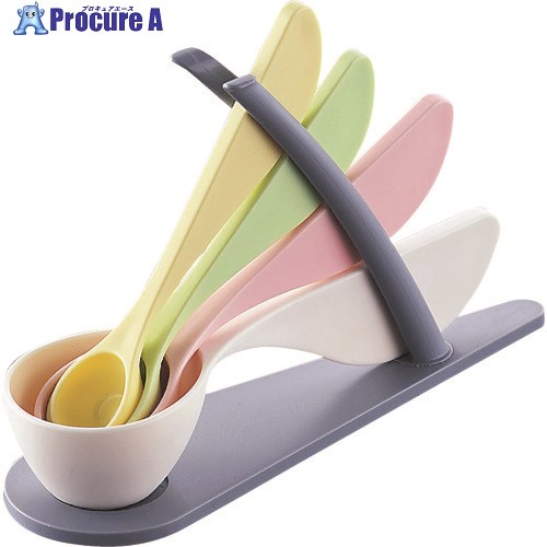 TKG 小林樹脂 ポッタン計量スプーン 4本組 BKI6201 1個 ■▼186-7434【代引決済不可】【送料都度見積】