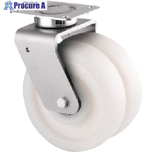 テンテキャスター 重荷重用高性能双輪キャスター”DELTA TWIN”(ナイロン車・メンテナンスフリー) φ160 ..