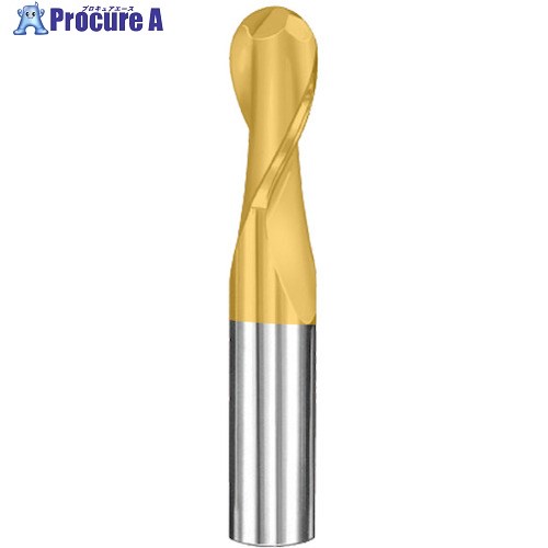 京セラ 2枚刃 ボールエンドミル 標準 ミリ仕様 3MB(TiNコーティング) 48707 1本 ■▼275-0620【代引決済不可】【送料都度見積】 ●MA515