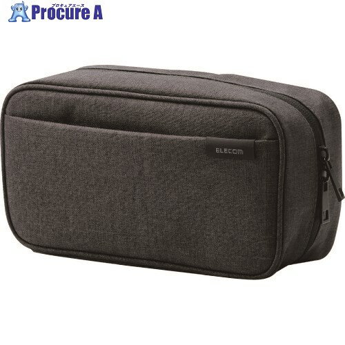 ELECOM ガジェットポーチ オーガナイズポーチ ストレージタイプ ブラック BMA-GP14BK 1個 ■▼338-3388【代引決済不可】