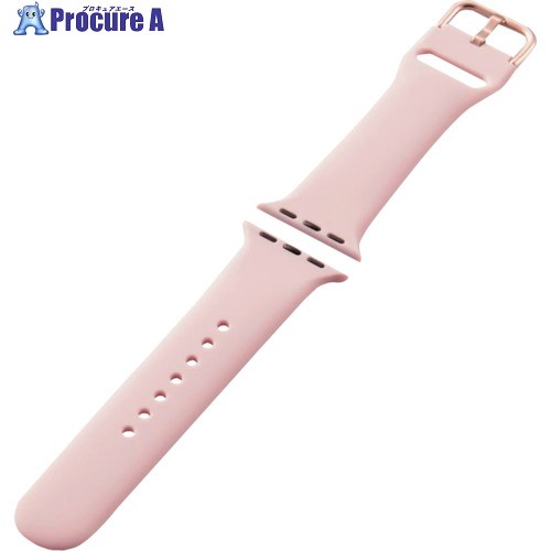 ELECOM Apple Watch 41/40/38mm用バンド シリコン ニュアンスカラー ピンク AW-41BDSCGPN 1本 ■▼369-1857