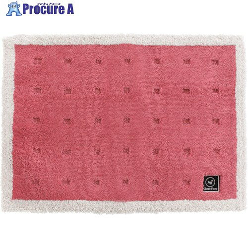 オカ 乾度良好Ag＋クリーンフットバスマット 45×60 ピンク 64901 1枚 ■▼410-7600 【送料都度見積】