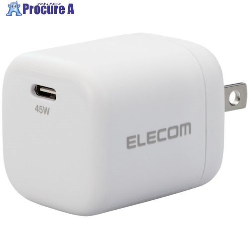 ELECOM ノートPC向けACアダプター USB充電器 45W Type-C1ポート ホワイト ACDC-PD2245WH 1個 ■▼426-2491【代引決済不可】 ELECOM ノートPC向けACアダプター USB充電器 45W Type-C1ポート ホワイト ACDC-PD2245WH 1個 ■▼426-2491【代引決済不可】