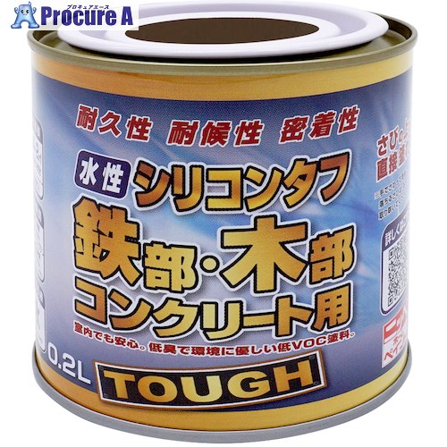 ニッぺ 水性シリコンタフ チョコレート 0.2L 4976124093234 1缶 ■▼525-1862 【送料都度見積】