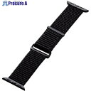 ELECOM Apple Watch 41/40/38mm用バンド ファブリック ブラック AW-41BDFBBK 1本 ■▼544-8270【代引決済不可】