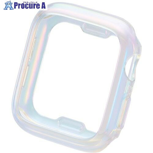ELECOM Apple Watch 40mm用ソフトバンパー &me オーロラクリア AW-23EBPUACR 1個 ■▼630-3108