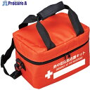 緑十字 熱中症応急処置キット用ポーチ ラージ オレンジ 250×160×150mm 375907 1個 ■▼664-2687 【送料都度見積】