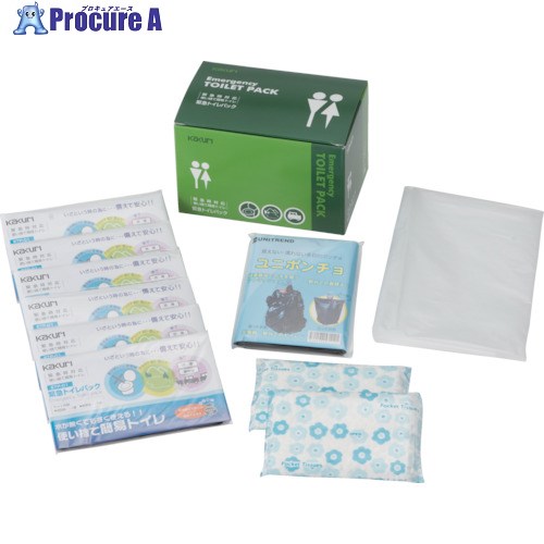 KAKURI 緊急用トイレパックセット TPS-25 4491 1S ■▼819-9024【代引決済不可】【送料都度見積】